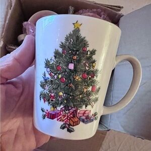 Gibson NOEL MORNING Mugs Holiday Christmas Tree‎ drinkware coffee tea